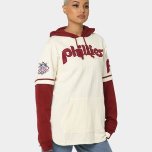 47 Brand Philadelphia Phillies Shortstop Hoodie Cream